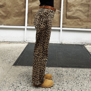 Never Fully Dressed Leopard Lucia Scallop Jean